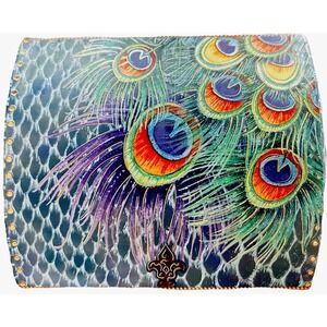 Punch Studio Teal Gold Purple‎ Peacock Musical Box Beethoven Für Elise